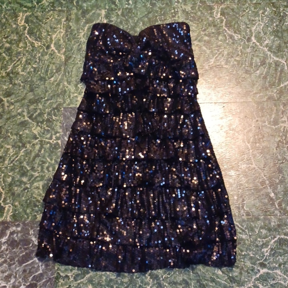 Prom formal short dress size small black